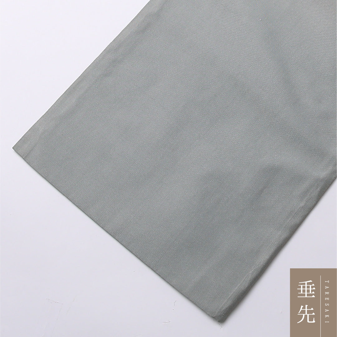 名古屋帯 ポイント柄 帯丈352cm カジュアル Aランク 正絹 綴れ織 椿 写実的 気品 緑系 1224-02677