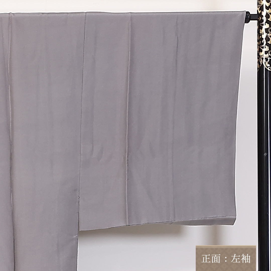 男物 袷 身丈137cm 裄69.5cm 長襦袢 正絹 鹿の子 Aランク 1219-00012