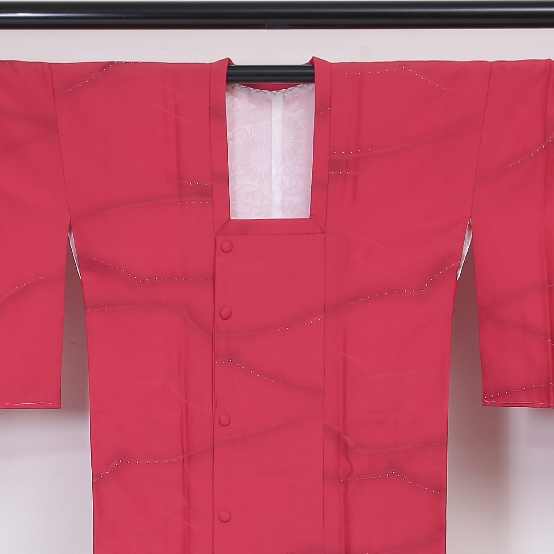 道行コート 洗える着物 袷 身丈0cm 裄丈0cm ポリエステル Aランク Sサイズ フォーマル ピンク系 1263-05801