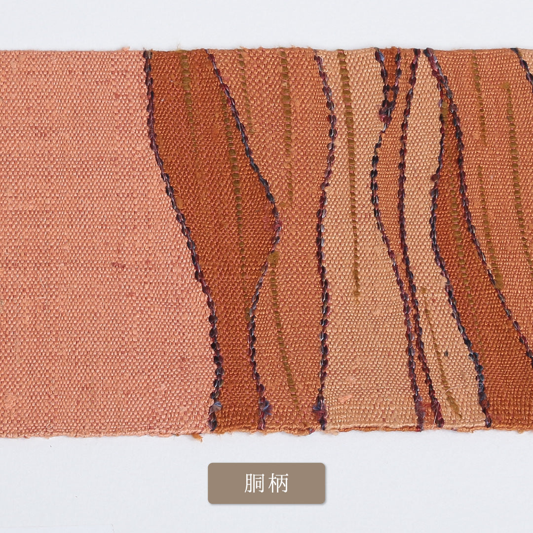 名古屋帯 帯丈360cm ポイント柄 名古屋仕立て 紬 カジュアル Aランク 朱系 122400542316