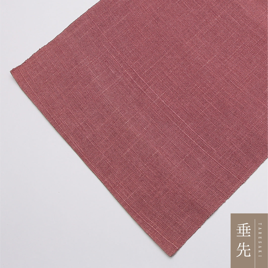 八寸名古屋帯 Cランク 帯丈317cm 正絹 ポイント柄 松葉仕立て 織り カジュアル 笹 ピンク系 HP 1245-01595