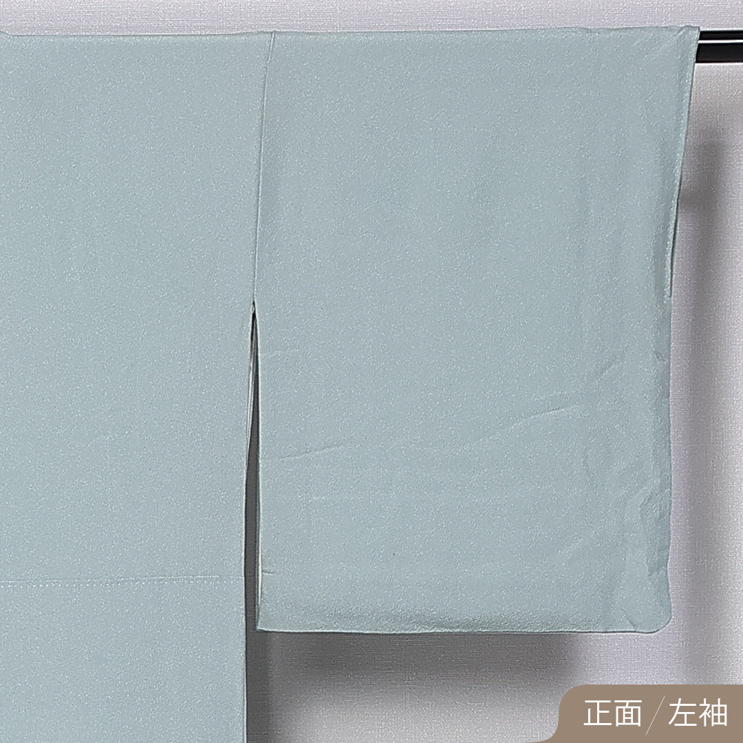 色留袖 身丈153cm 裄丈66.5cm 袷 一つ紋 三つ柏 正絹 Aランク 広衿 金箔 牡丹 桜 1211-F0415