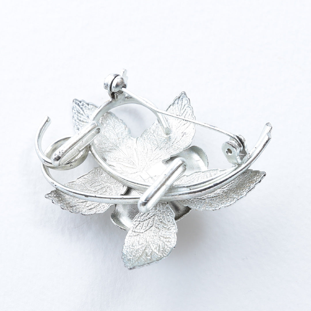 帯留め Sランク シルバー パール 銀系 1231-000151