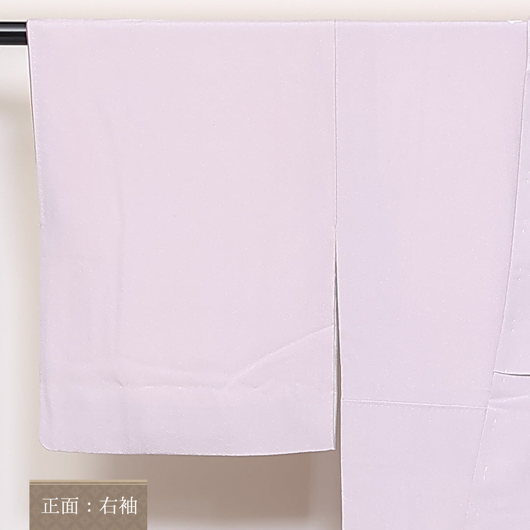 訪問着 袷 身丈154cm 裄63cm 正絹 人物 手描き 桜 作家物 落款 Bランク 1212-00720
