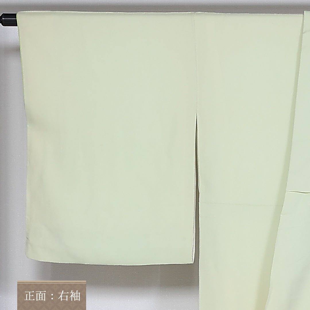 訪問着 袷 身丈163cm 裄67.5cm 正絹 揚羽蝶 桜 エ霞 紅葉 Aランク 1212-00744