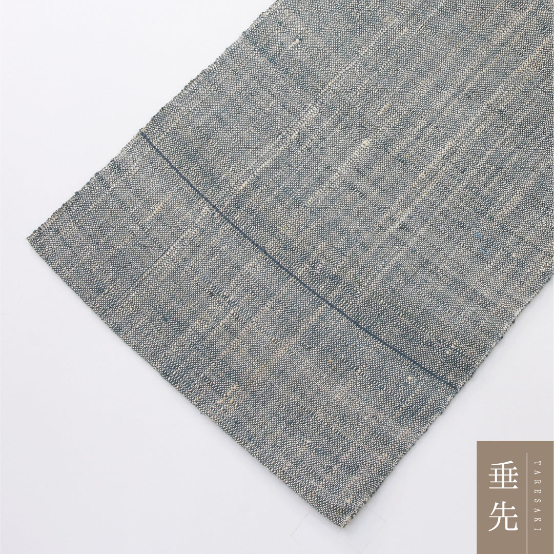 八寸名古屋帯(紬) 帯丈366cm カジュアル 松葉仕立て ポイント柄 Aランク 正絹 抽象柄 多色系 1224-04038