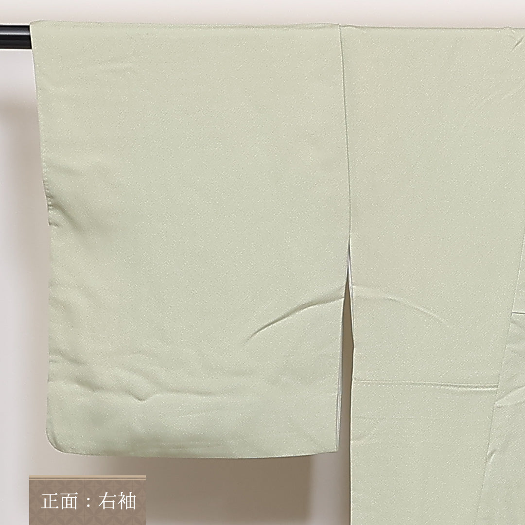付下げ 袷 身丈155cm 裄64.5cm 正絹 能 人物 Cランク 1212-00740