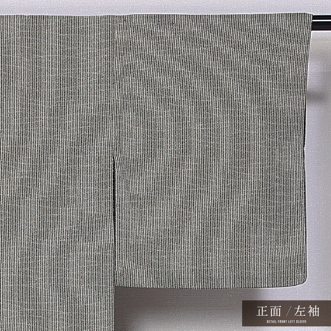小紋 身丈153cm 裄丈60.5cm S 正絹 Bランク 単衣 広衿 芝草 1215-11029