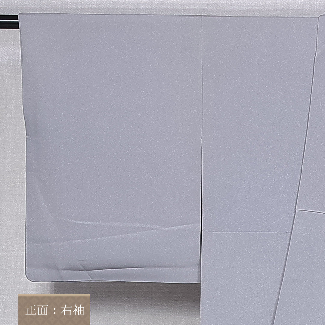 訪問着 身丈159cm 裄丈61.5cm Aランク 袷 一つ紋 正絹 広衿 剣片喰 刺繍 茶屋辻 風景 1212-10207