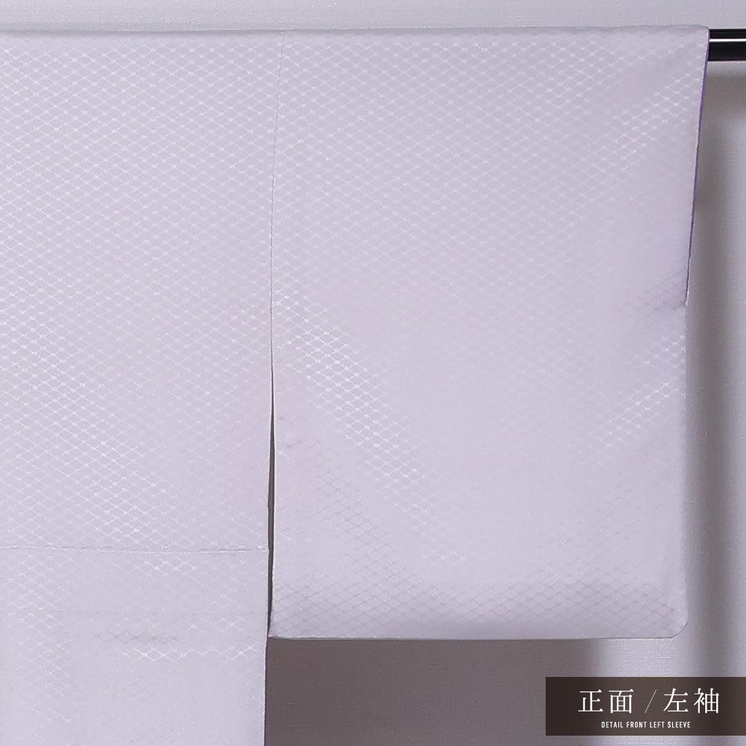 付下げ 袷 身丈164cm 裄丈67cm 正絹 Bランク インフォーマル 広衿 Lサイズ 創作柄 紫系 RP 1218-11771