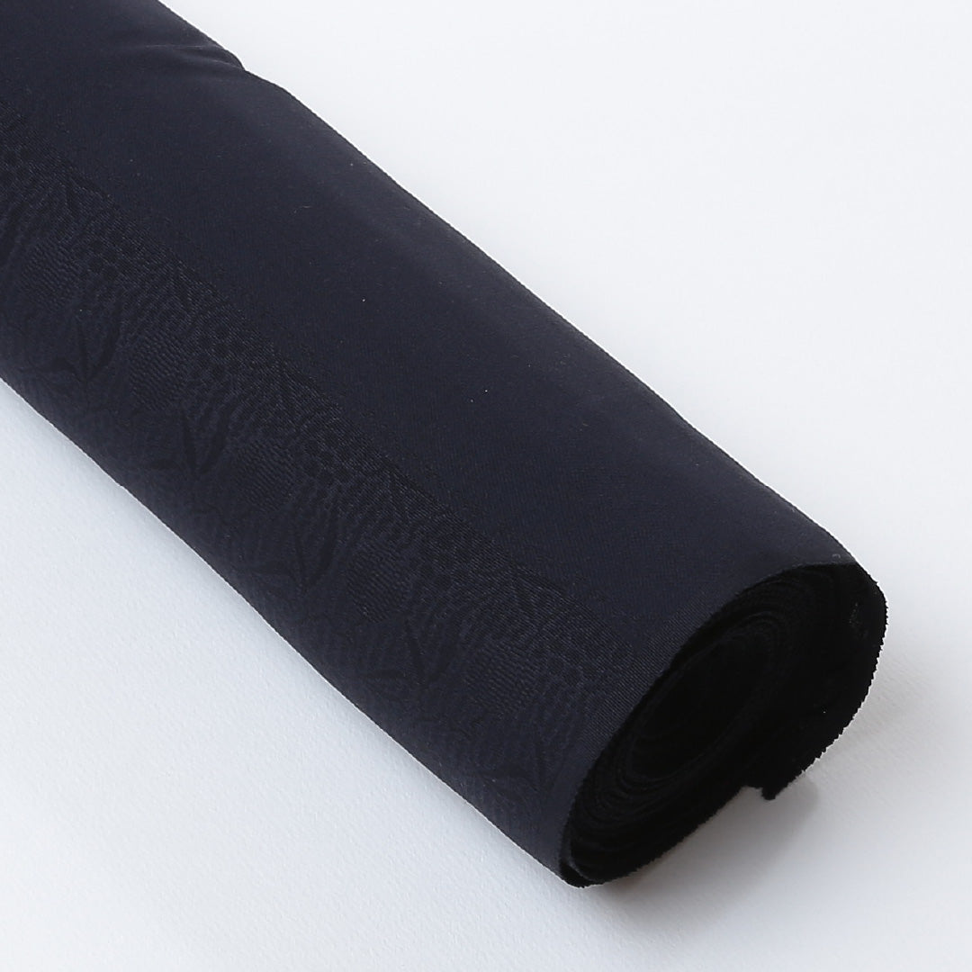新品 反物 小紋 正絹 本草木藍染 唐草 サファイア 証紙 紺系 1232-00013-G013-18 1232-00013-G013