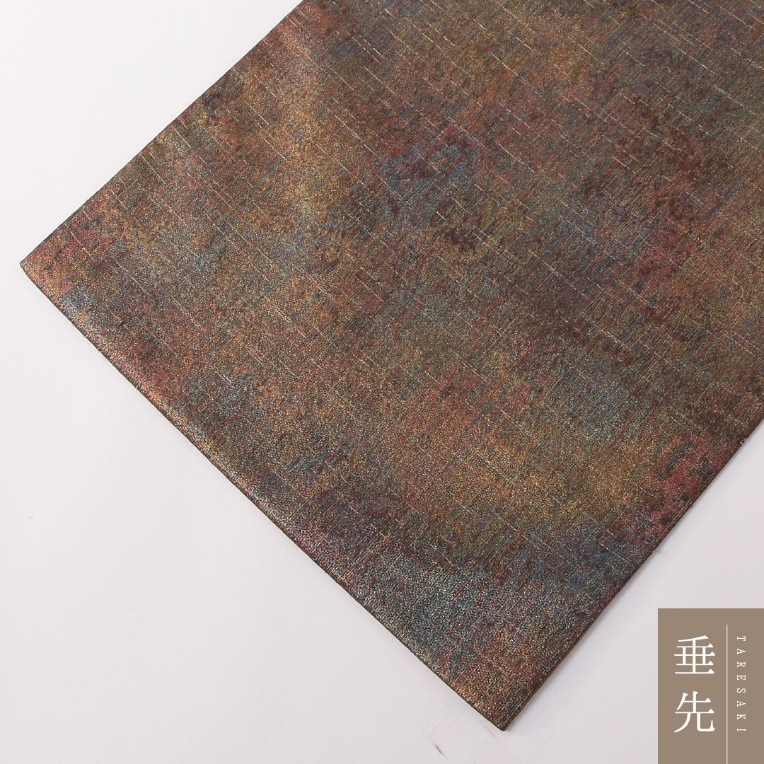 袋帯 帯丈444cm 正絹 六通 インフォーマル 抽象柄 多色系 金系 1243-01781