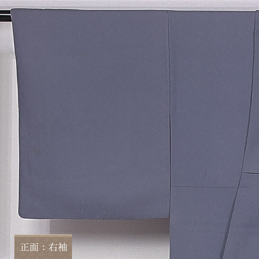 訪問着 袷 身丈157cm 裄丈65cm 正絹 Bランク セミフォーマル 広衿 Mサイズ 茶屋辻 松竹梅 グレー系 HP 1217-10862