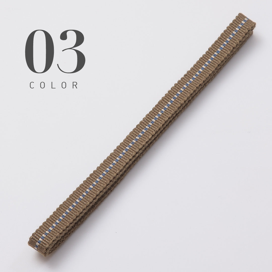 新品 真田紐 帯締め 長さ124cm 幅1cm 平織り 三分紐 12123-00001