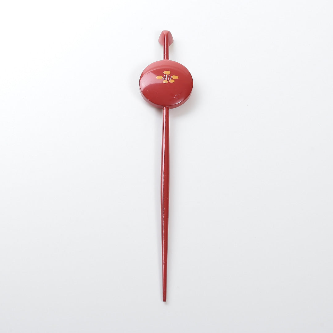 かんざし 和装小物 Sランク 木 木工 蒔絵 赤系 1221-00046