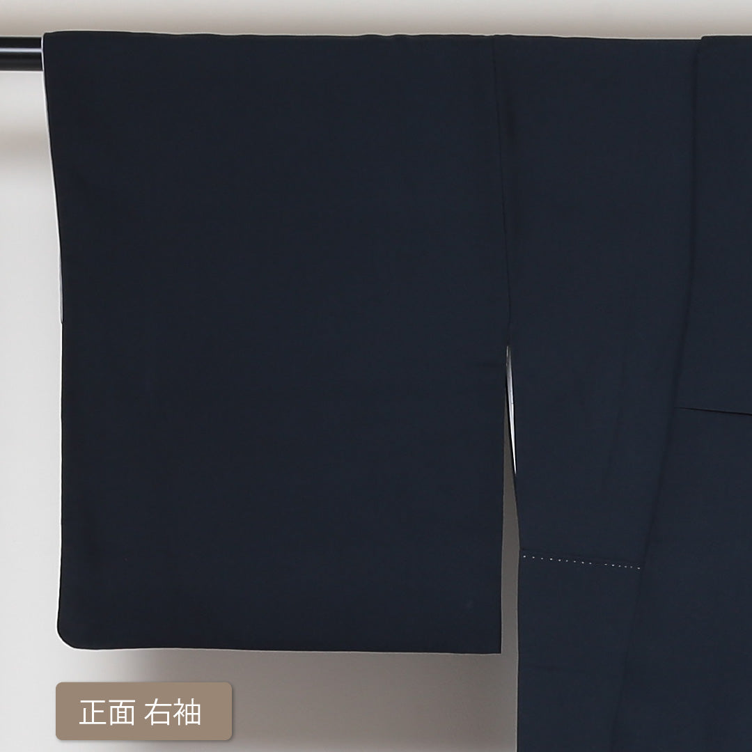 訪問着 袷 身丈160cm 裄66.5cm 正絹 黒系 Aランク 1212-00406-3410 1212-00406