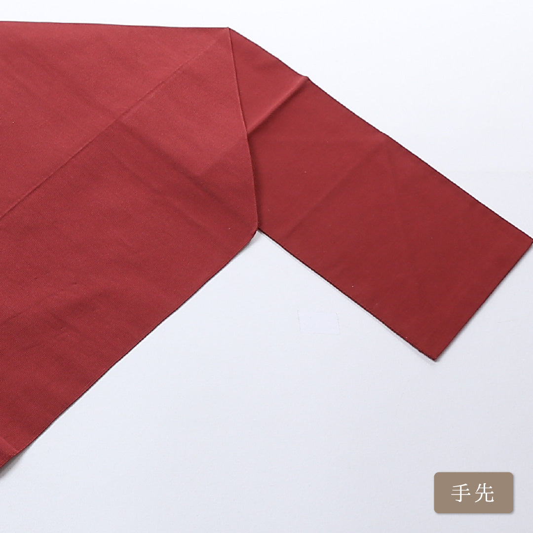 名古屋帯 帯丈362cm ポイント柄 松葉仕立て 正絹 ボタニカル カジュアル Bランク 赤系 1224-00806-412 1224-00806
