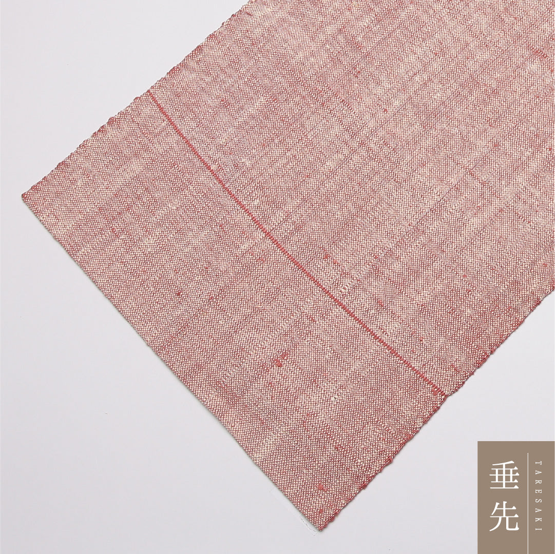 名古屋帯 帯丈345cm Aランク 松葉仕立て ポイント柄 正絹 レトロ 創作 カジュアル ピンク系 1224-01600