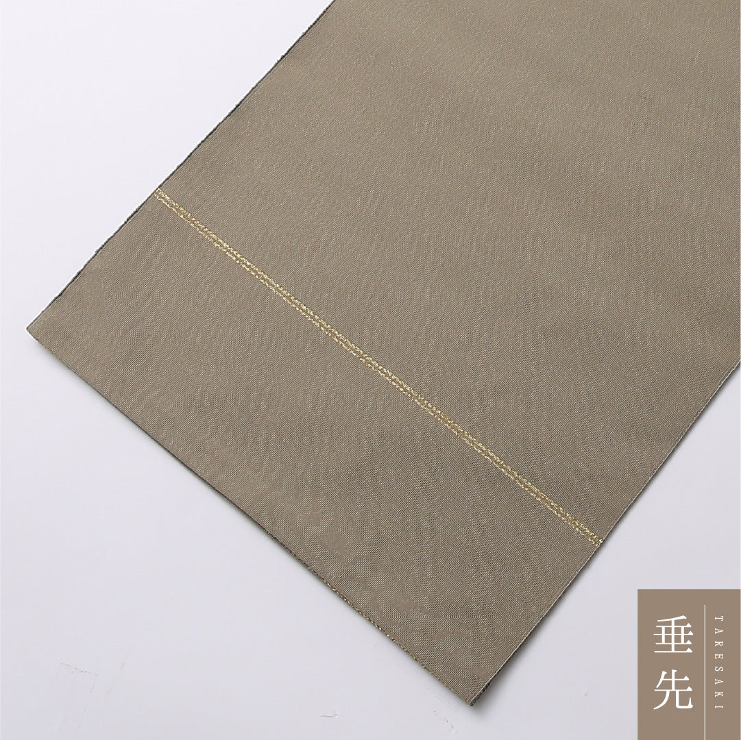 名古屋帯 ポイント柄 帯丈349cm カジュアル Cランク 正絹 綴れ織 上品 しとやか グレー系 1224-02633