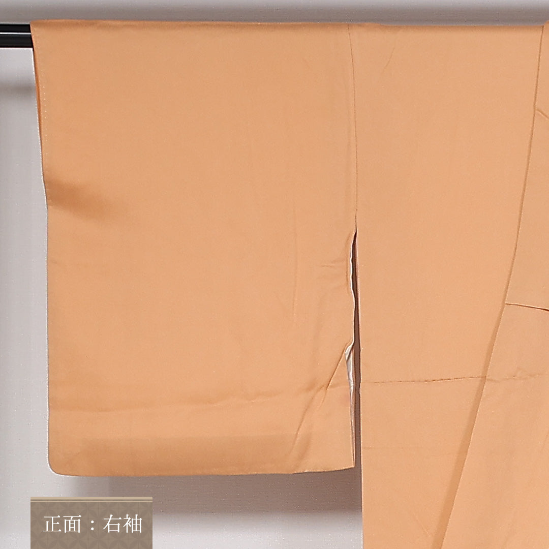 訪問着 袷 身丈159cm 裄65.5cm 正絹 茶屋辻 梅鉢 笠松 Sランク 1212-00779