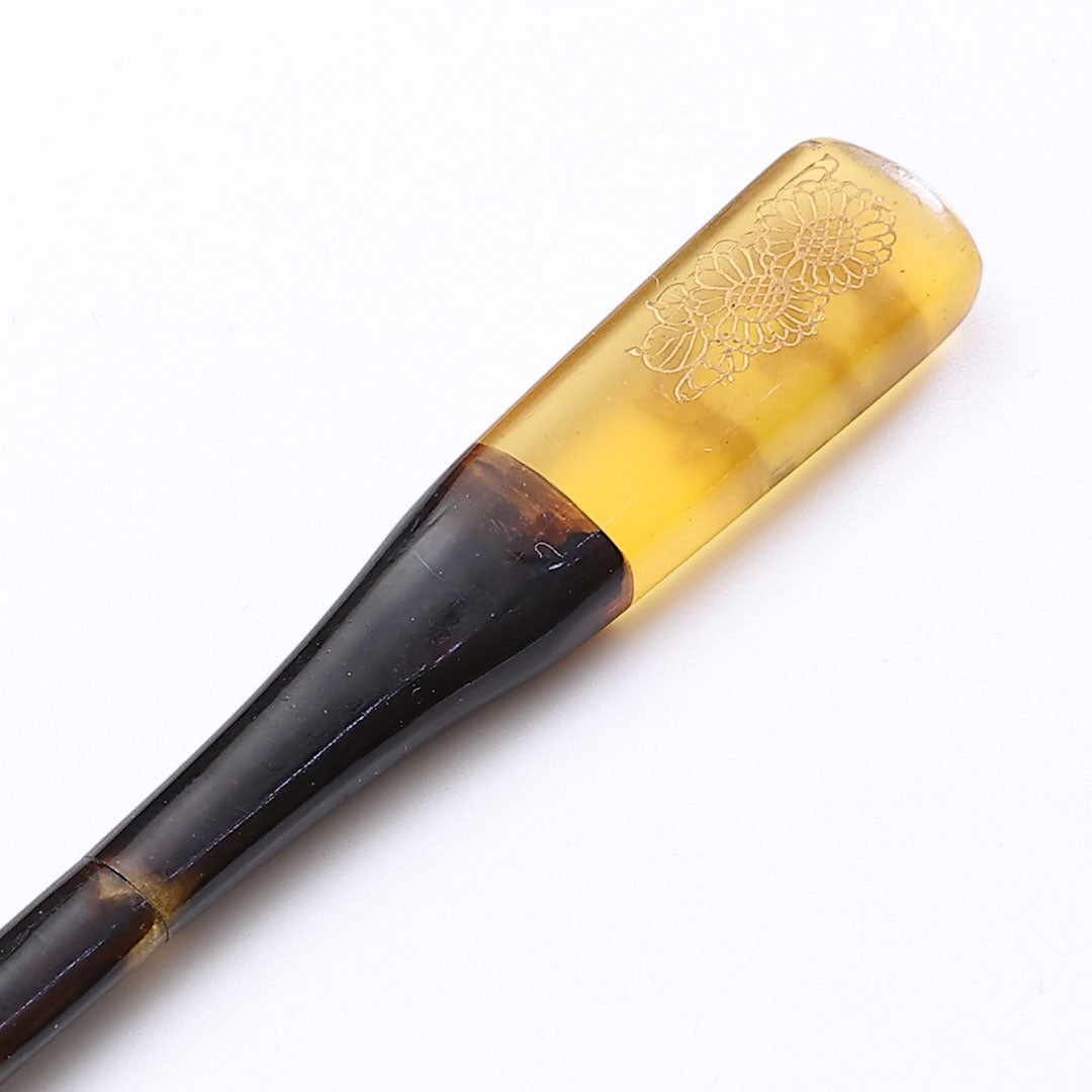 アンティーク 髪飾り Bランク べっ甲 笄 かんざし 黄系 1237-00260