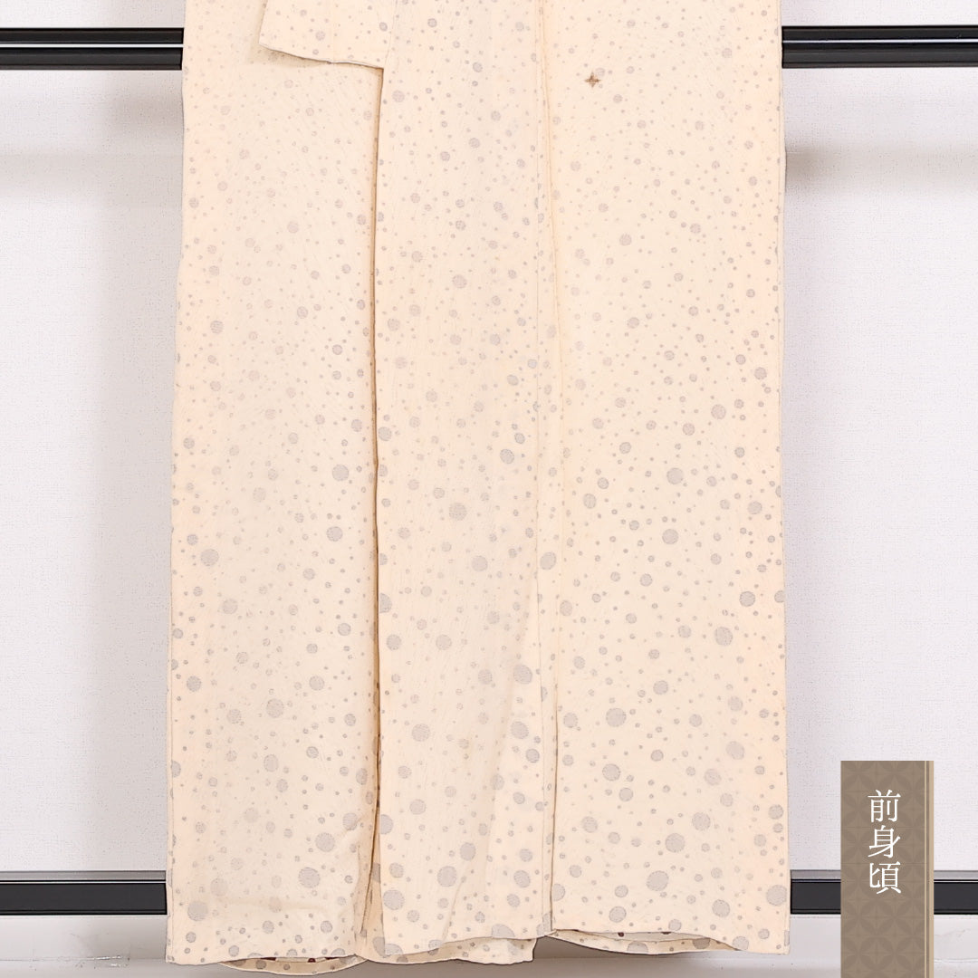 付下げ 夏着物 身丈156cm 裄丈63.5cm Cランク 紗袷 正絹 広衿 夏物 1261-10041