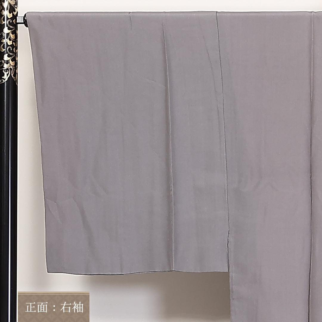 男物 袷 身丈137cm 裄69.5cm 長襦袢 正絹 鹿の子 Aランク 1219-00012