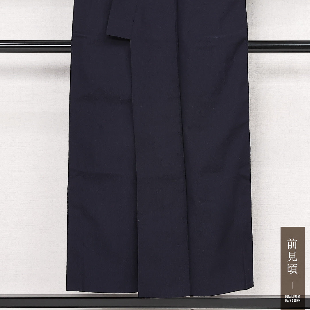 アンティーク 色無地 袷 身丈148cm 裄丈64cm 正絹 Bランク バチ衿 XSサイズ 無地 紫系 HP 1219-13339