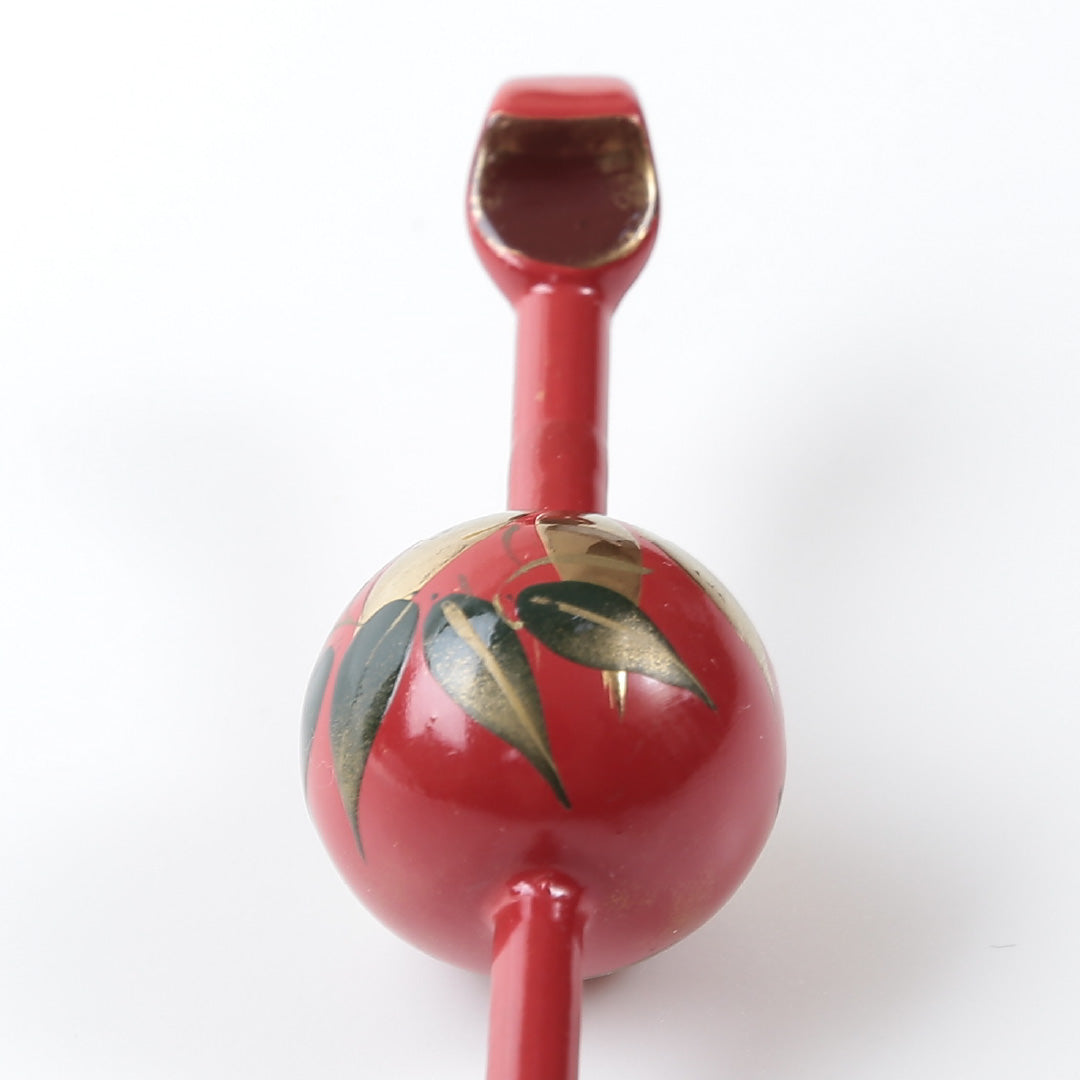 かんざし 和装小物 Sランク 木 木工 蒔絵 赤系 1221-00049