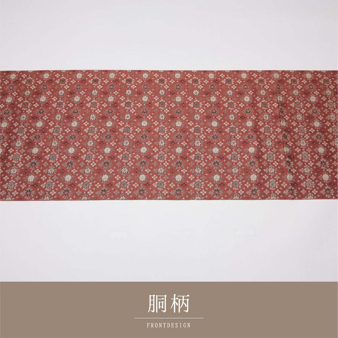 八寸名古屋帯 Sランク 帯丈303cm 正絹 全通 松葉仕立て 織り インフォーマル 唐華 ピンク系 LP 1245-01611