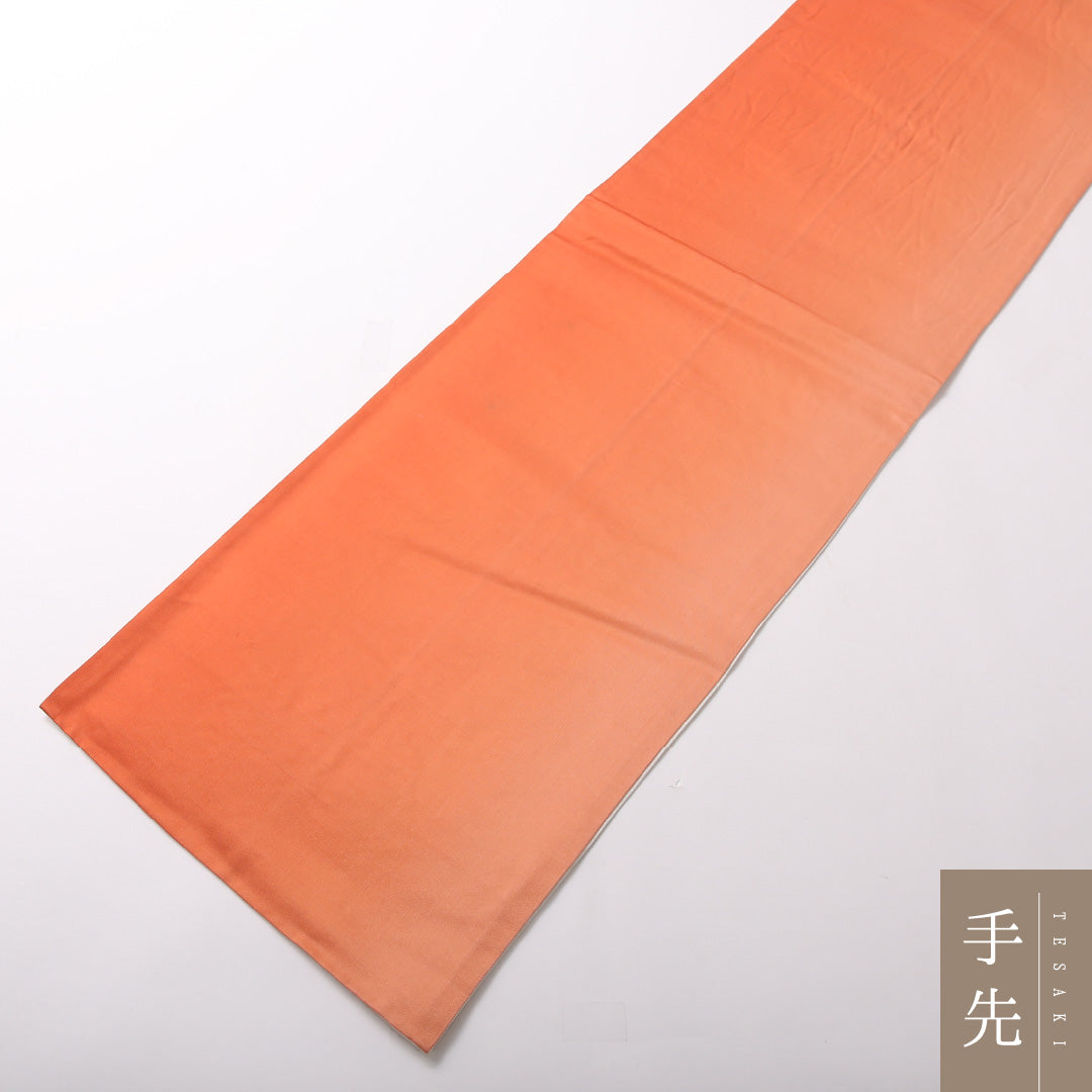 袋帯 帯丈426cm 正絹 六通 セミフォーマル 牡丹 朱系 1243-01712