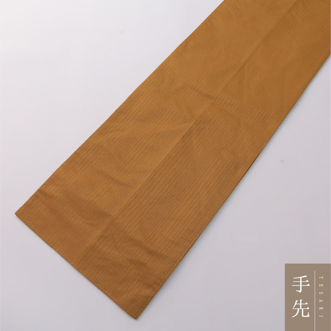 九寸名古屋帯 Sランク 帯丈368cm ポリエステル 洗える帯 ポイント柄 開き仕立て 織り カジュアル 創作柄 黄系 RP 1245-03312