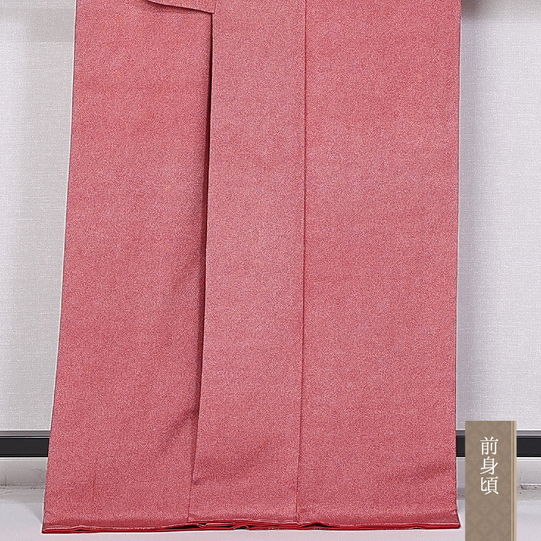 江戸小紋 身丈168cm 裄丈64.5cm XL 正絹 Aランク 袷 広衿 鮫 1262-10647