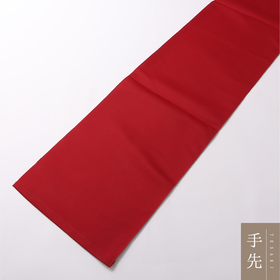 八寸名古屋帯 Sランク 帯丈372cm 正絹 六通 開き仕立て 染め カジュアル 塩瀬 花柄 赤系 LP 1245-02962