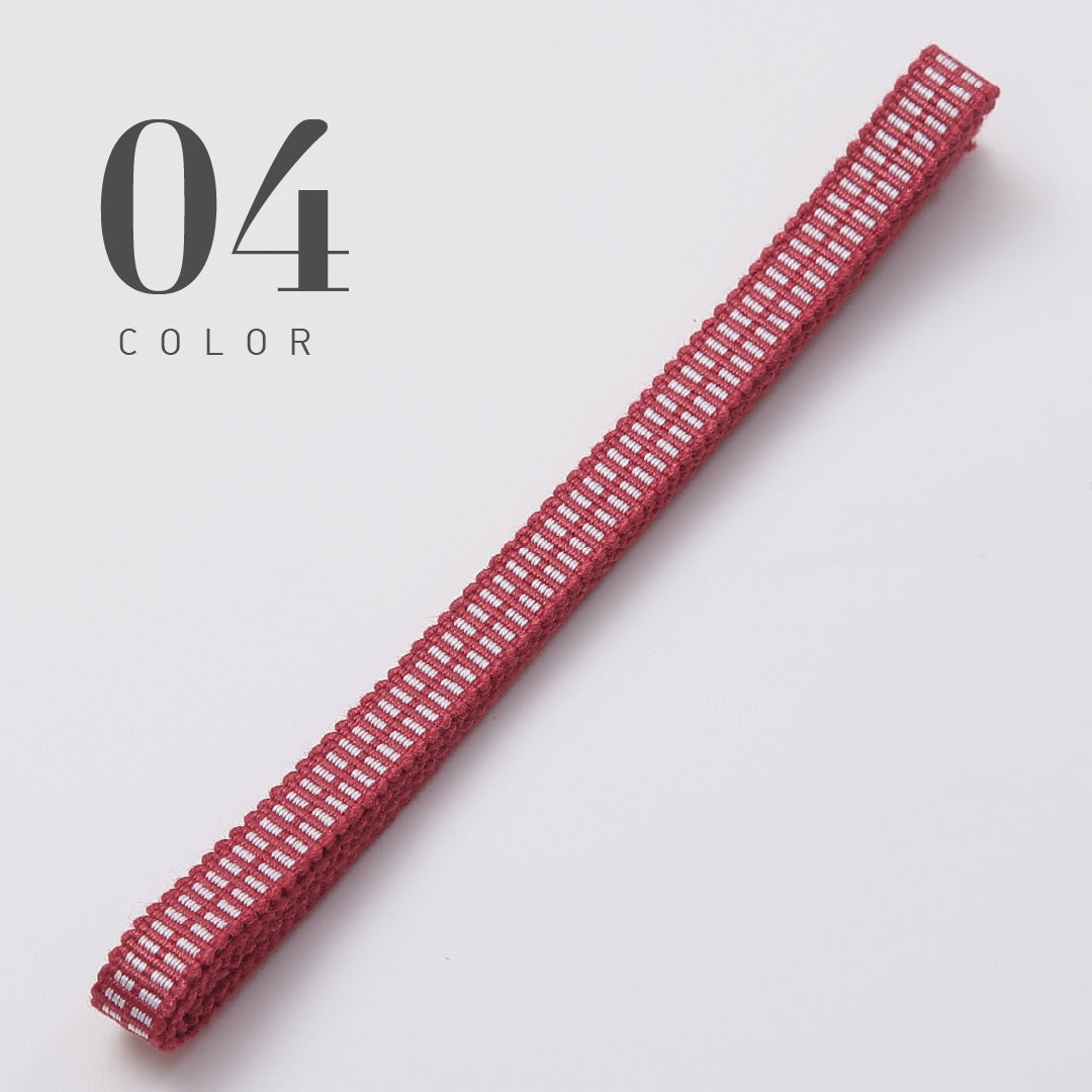 新品 真田紐 帯締め 長さ124cm 幅1cm 平織り 三分紐 12123-00001