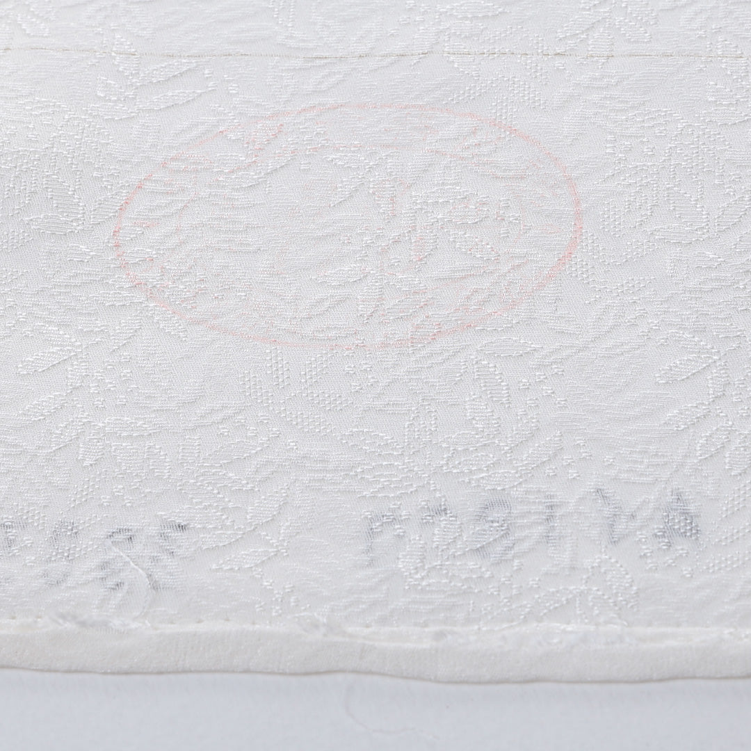 新品 反物 色無地 正絹 南天 丹後ちりめん 証紙 白系 1232-00025-G034-11 1232-00025-G034