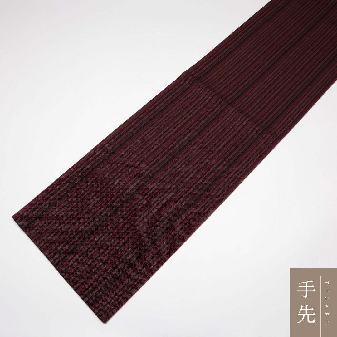 袋帯 帯丈448cm 正絹 ポイント柄 カジュアル 幾何学柄 紫系 1243-01133