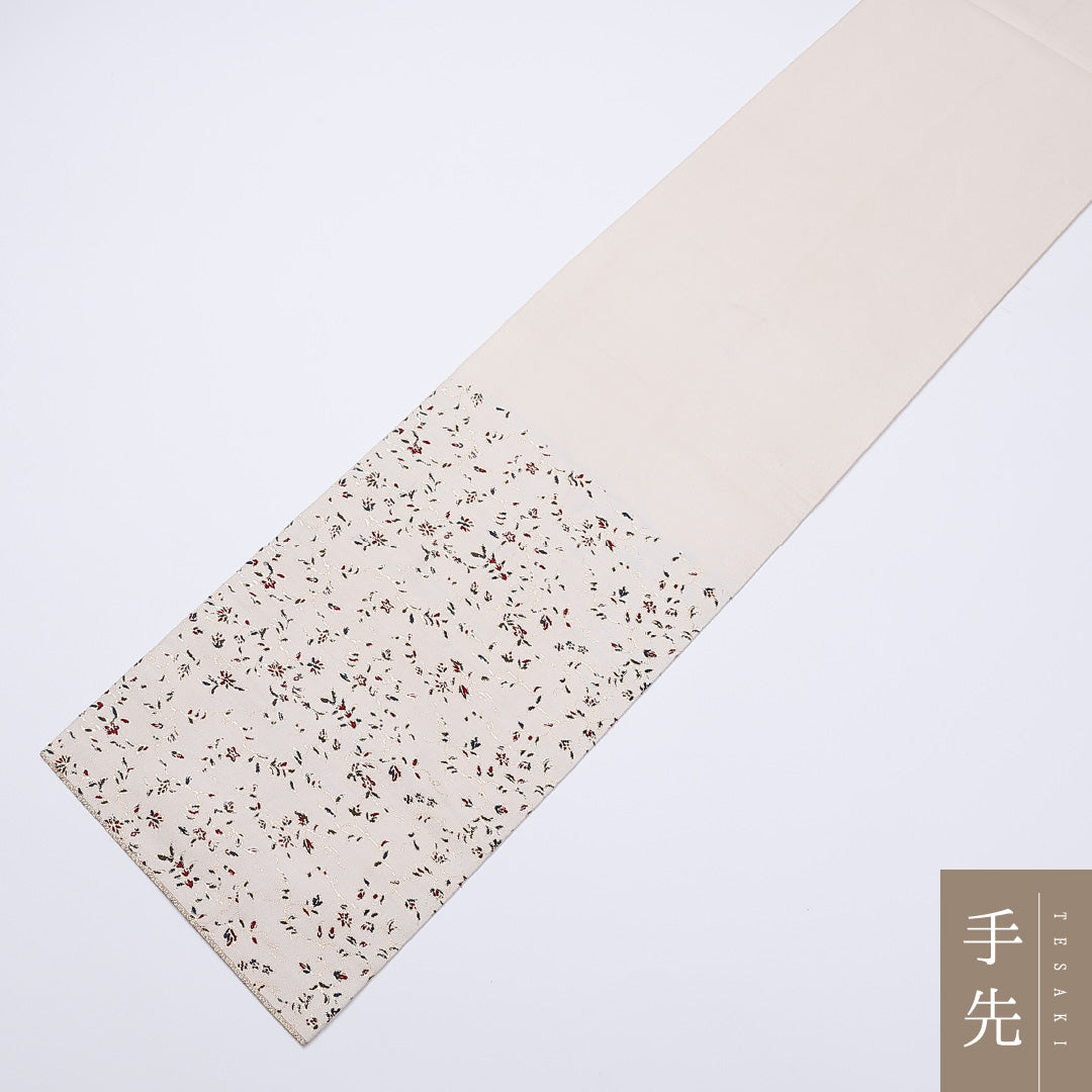 袋帯 龍村平蔵 帯丈436cm 全通 白舫 逸品 カジュアル 落款 白系 正絹 Bランク 1223-00973