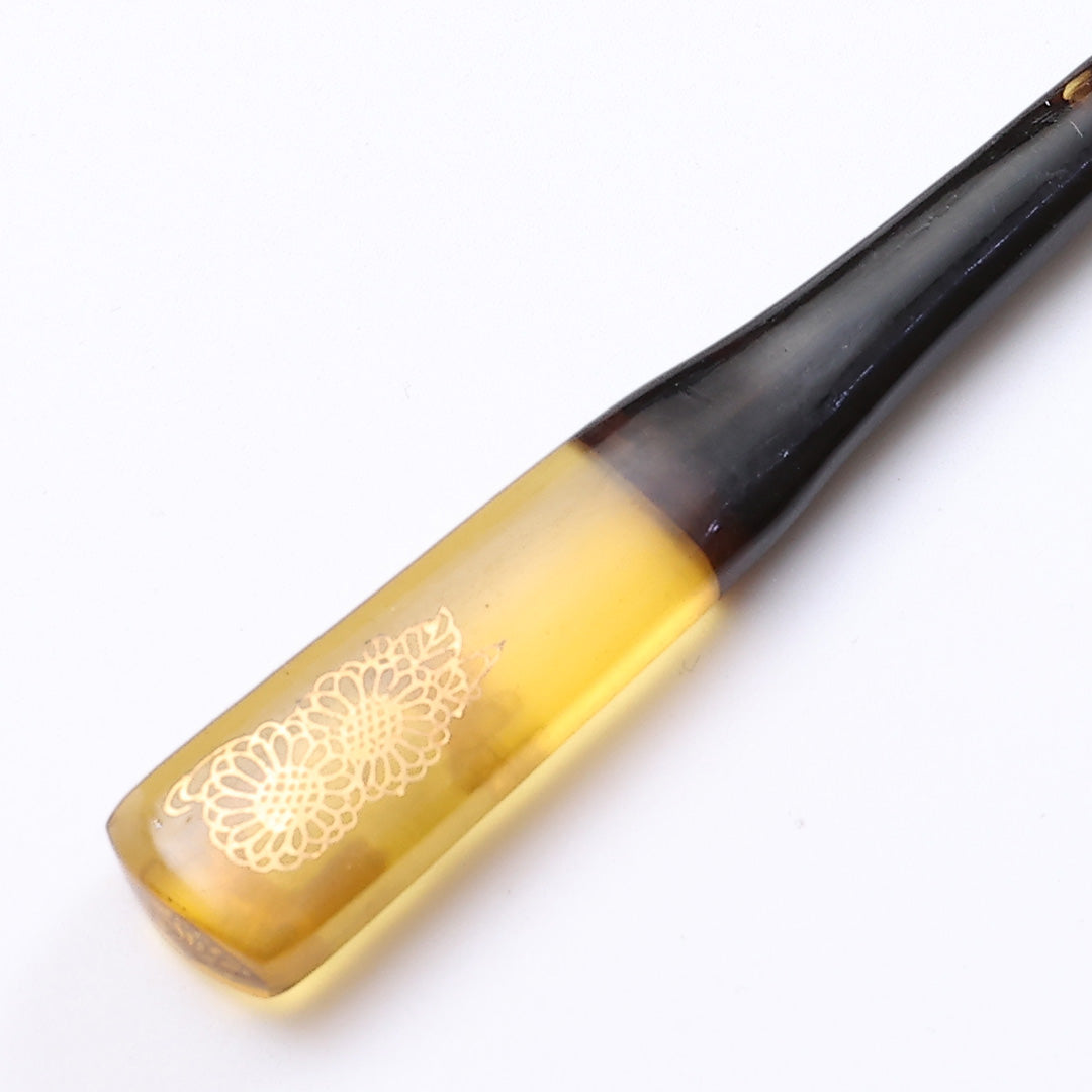 アンティーク 髪飾り Bランク べっ甲 笄 かんざし 黄系 1237-00260