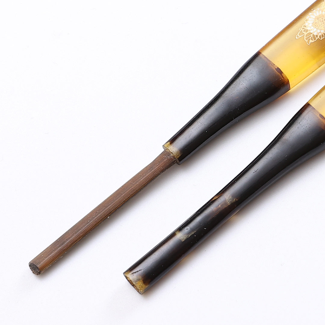 アンティーク 髪飾り Bランク べっ甲 笄 かんざし 黄系 1237-00260