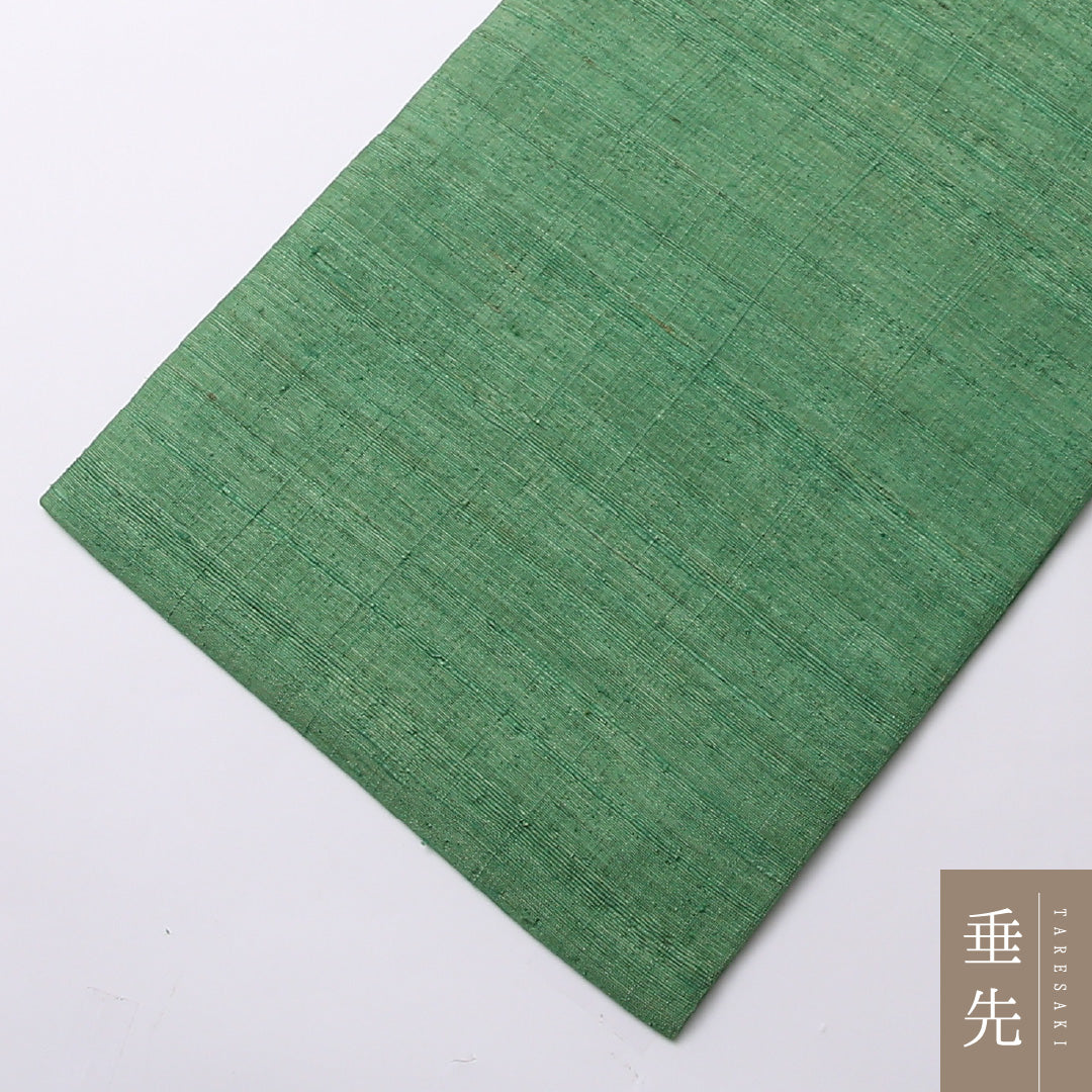 夏物 名古屋帯 紬地 草木染め ポイント柄 帯丈353cm カジュアル Sランク 麻 植物柄 レトロ 可愛らしい 紺系 1224-02694