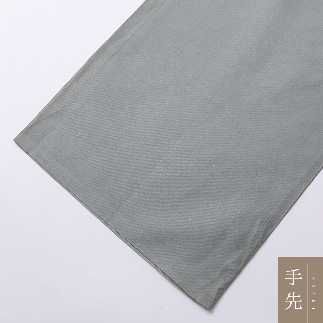 名古屋帯 ポイント柄 帯丈352cm カジュアル Aランク 正絹 綴れ織 椿 写実的 気品 緑系 1224-02677