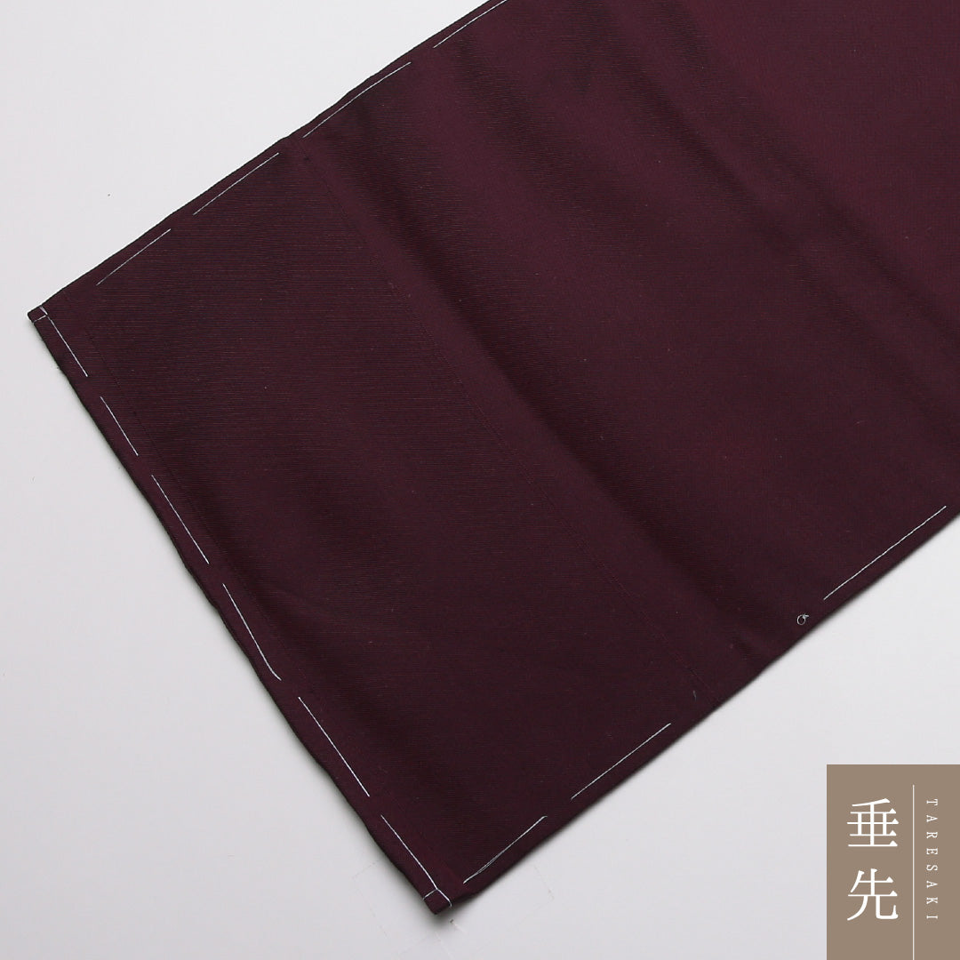 未使用品 九寸名古屋帯 Nランク 帯丈354cm 正絹 ポイント柄 名古屋仕立て 織り セミフォーマル しつけ糸 すすき 紫系 RP 1245-01854