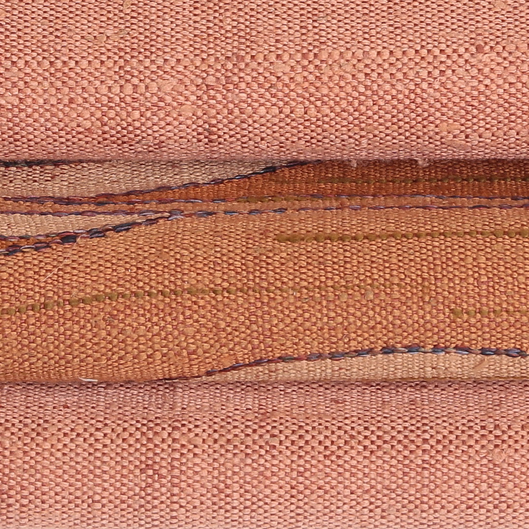 名古屋帯 帯丈360cm ポイント柄 名古屋仕立て 紬 カジュアル Aランク 朱系 122400542316