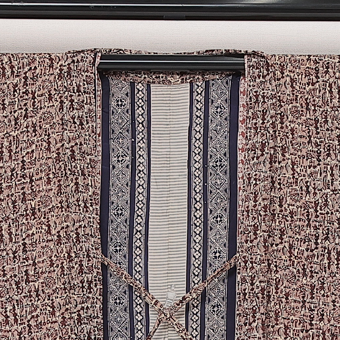 羽織 袷 身丈74cm 裄丈64cm 正絹 Aランク カジュアル Mサイズ 紐あり 茶屋辻 ピンク系 HP 1232-13837