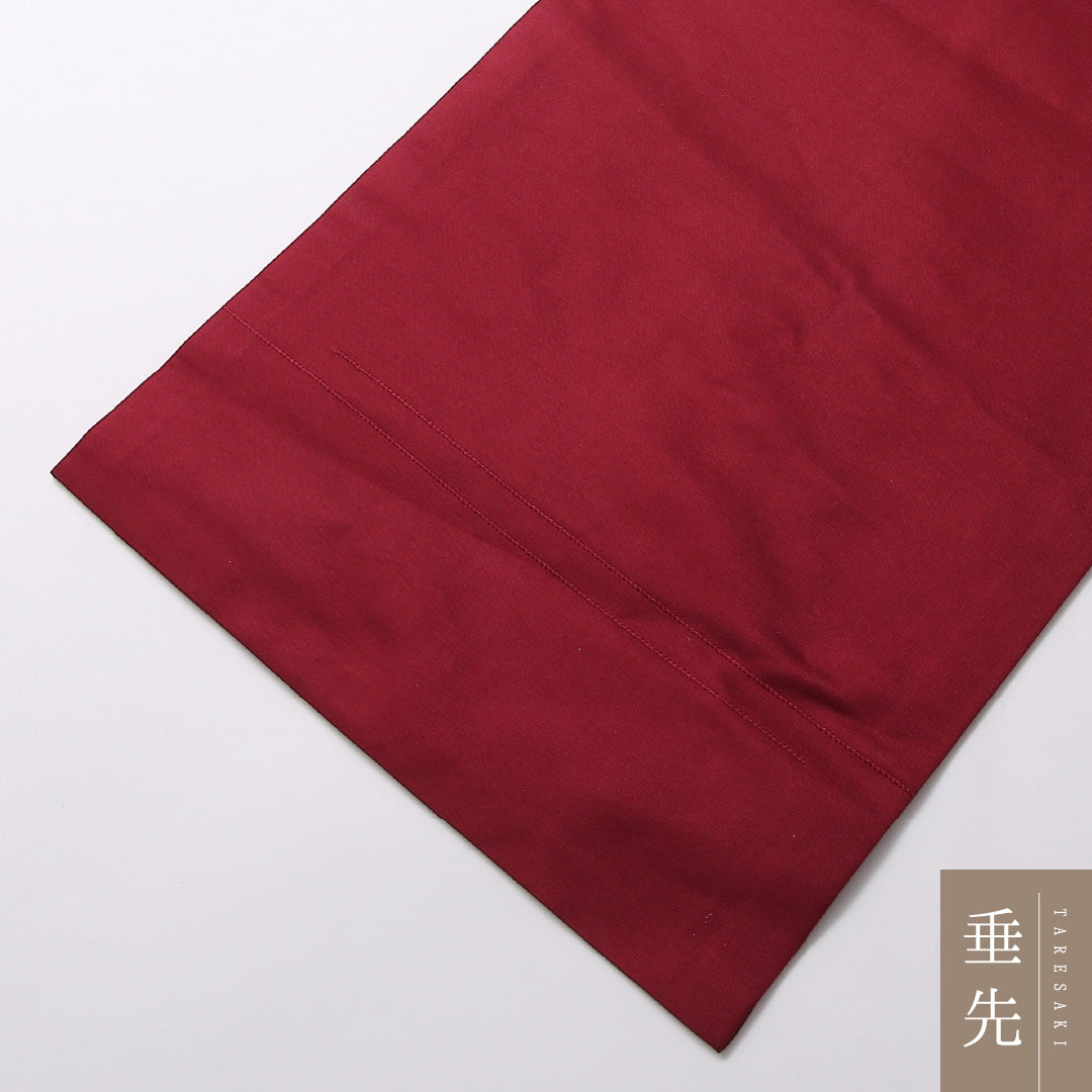 九寸 名古屋帯 帯丈353cm 名古屋仕立て ポイント柄 Sランク セミフォーマル 正絹 蘇州刺繍 雪輪 梅 松 古典的 可愛らしい 赤系 1224-02871