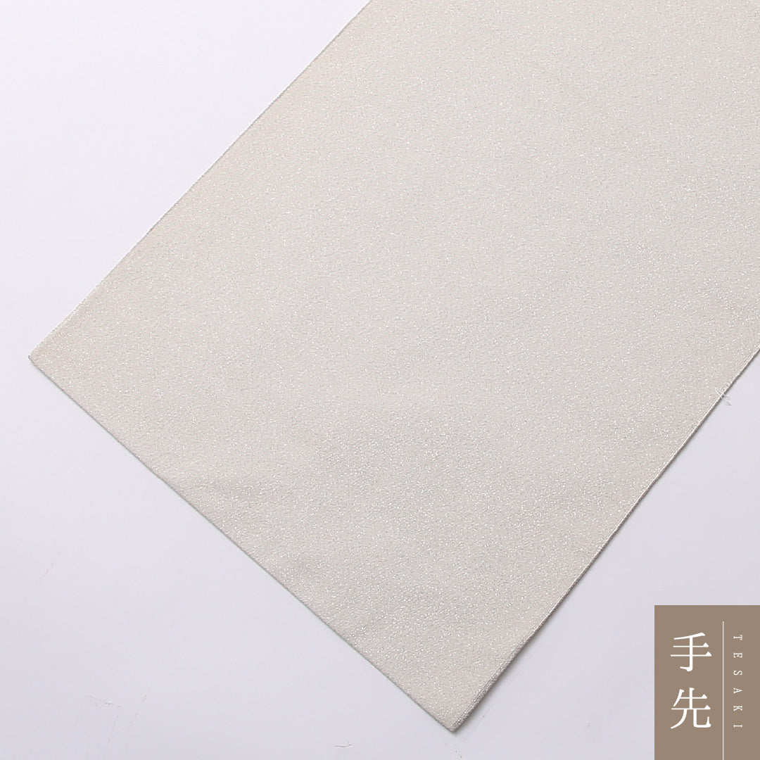袋帯 帯丈456cm 正絹 ポイント柄 フォーマル 綴れ織 宝相華 白系 1243-01533