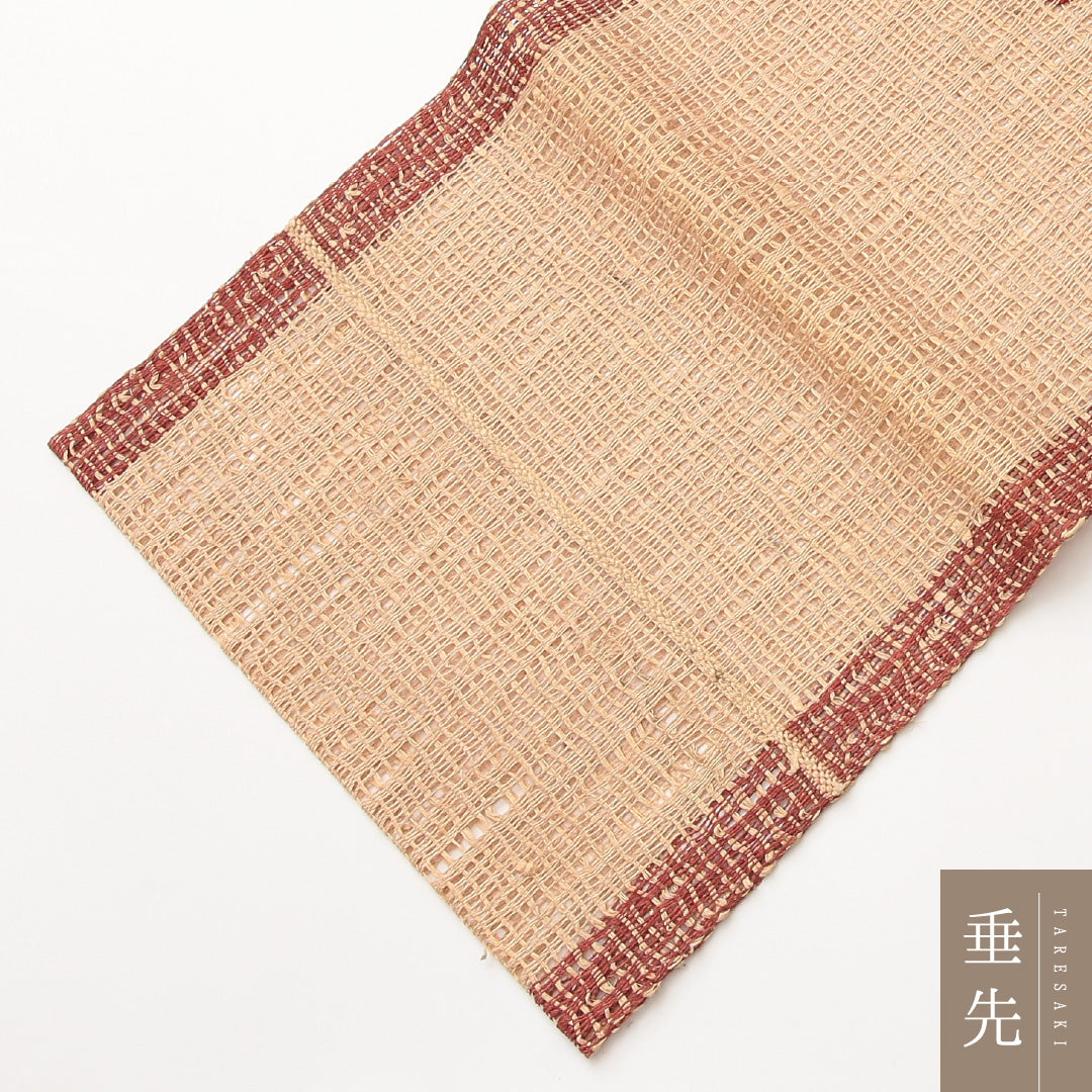 夏物 名古屋帯 ポイント柄 帯丈373cm カジュアル Sランク 不明 羅 創作 ベージュ系 1224-02082