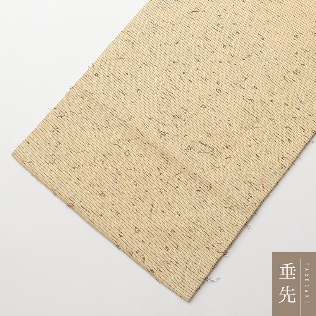 名古屋帯 紬地 ポイント柄 帯丈354cm カジュアル Aランク 正絹 汕頭刺繍 花菱 ひげ紬 クリーム系 1224-02153