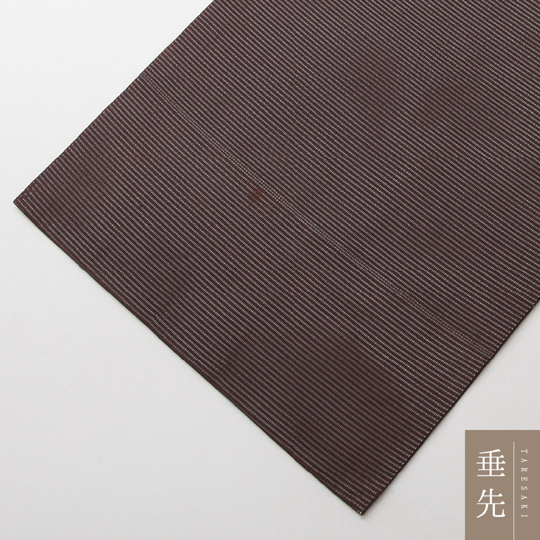 夏物 名古屋帯 ポイント柄 帯丈363cm セミフォーマル Aランク 正絹 絽 金駒刺繍 琳派 橘 茶系 1224-02173